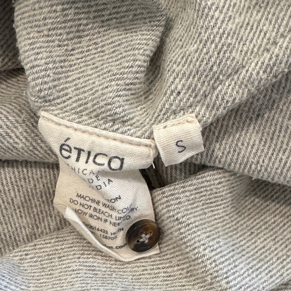 Etica Gray Button Down Shirt - image 6